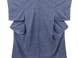 菱に抽象華紋織り出し　西陣伝承紬着物